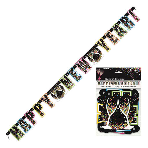 Picture of NEW YEAR CONFETTI BANNER - 1.52 METRES